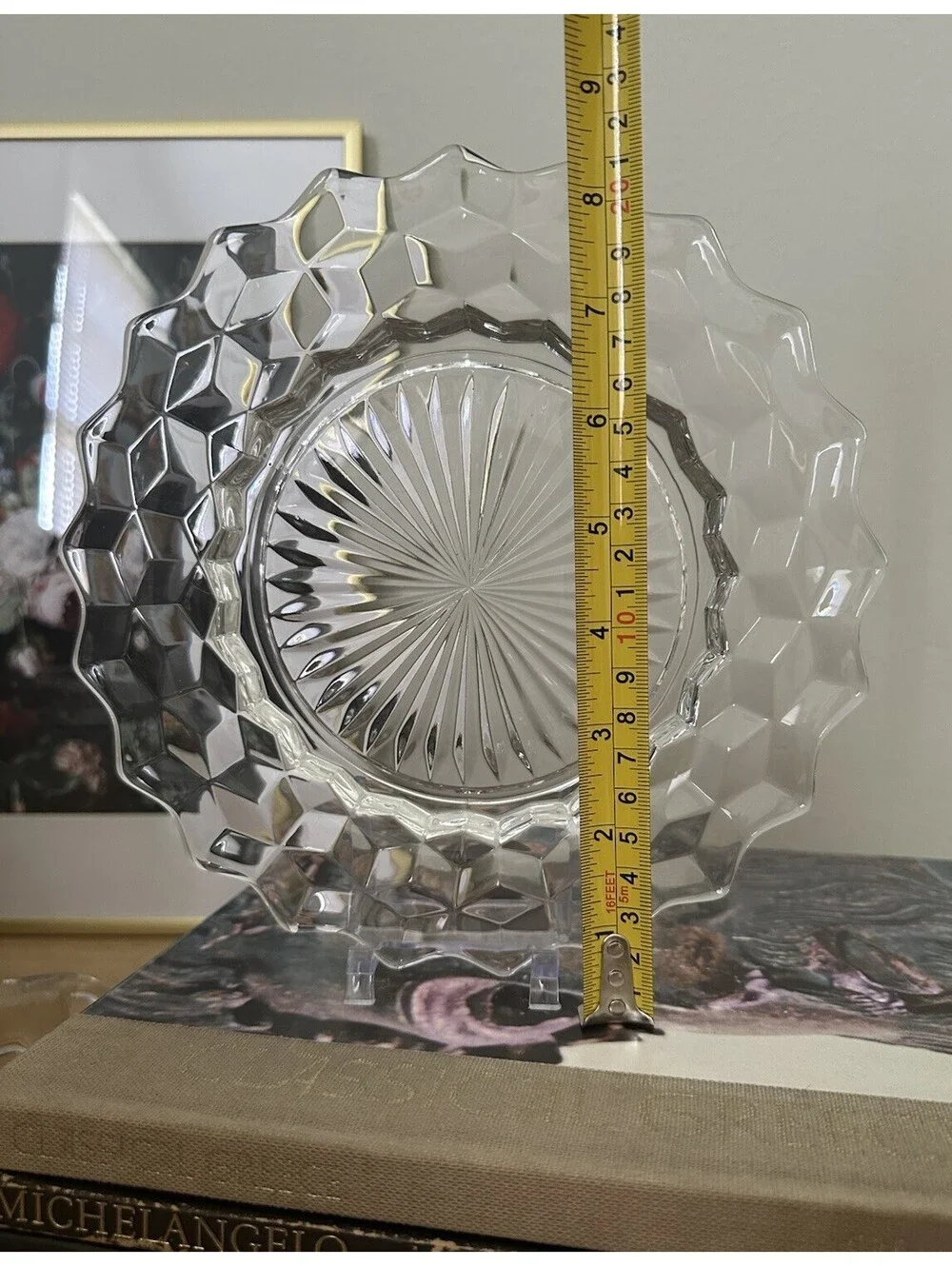 Vintage Fostoria American Cubist Clear 8